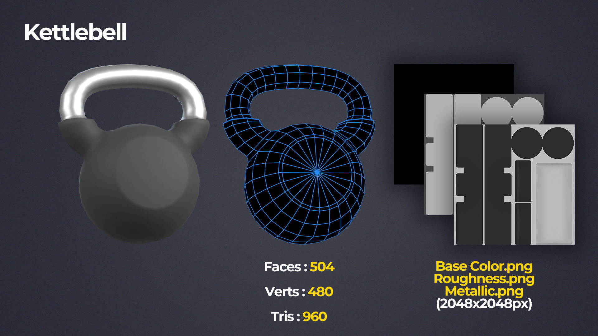 Sports Equipment Pack Low-poly 3D model_15