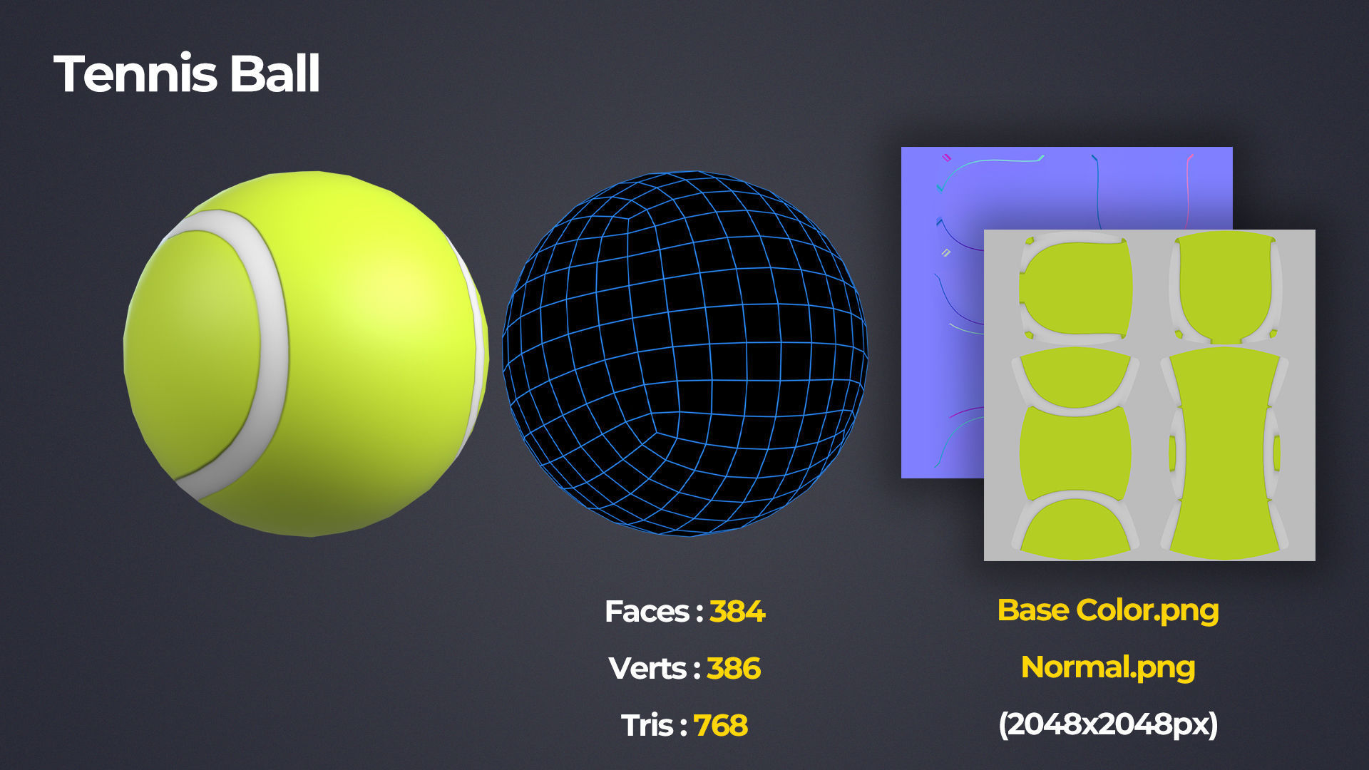 Sports Equipment Pack Low-poly 3D model_19