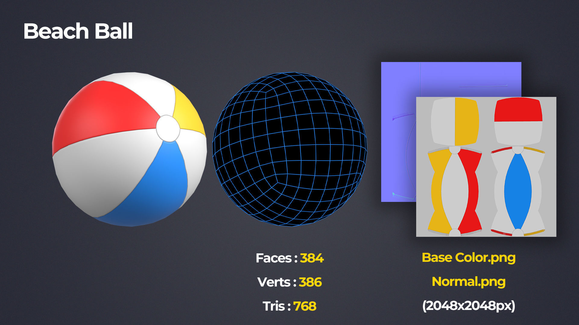 Sports Equipment Pack Low-poly 3D model_7