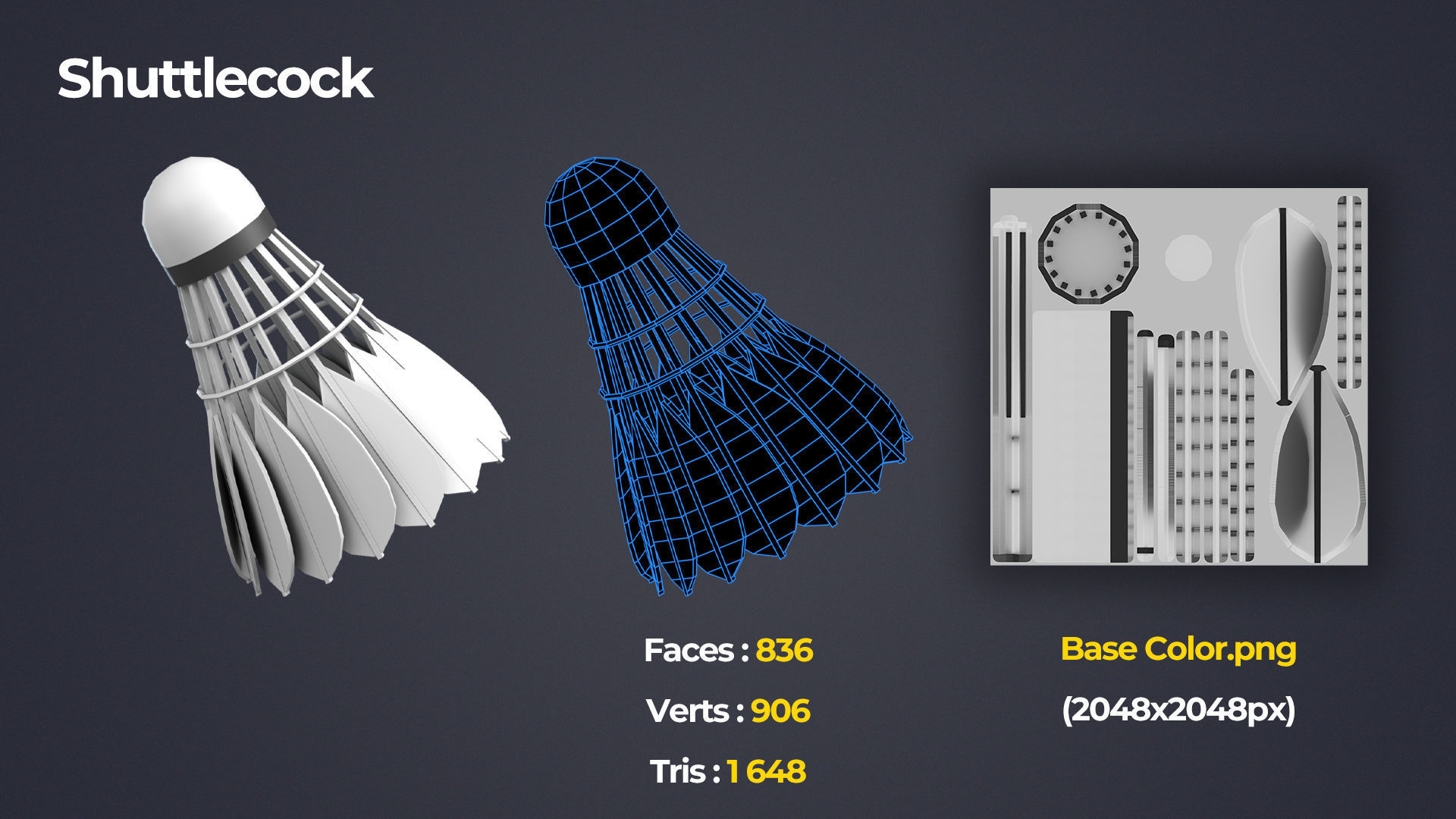 Sports Equipment Pack Low-poly 3D model_16