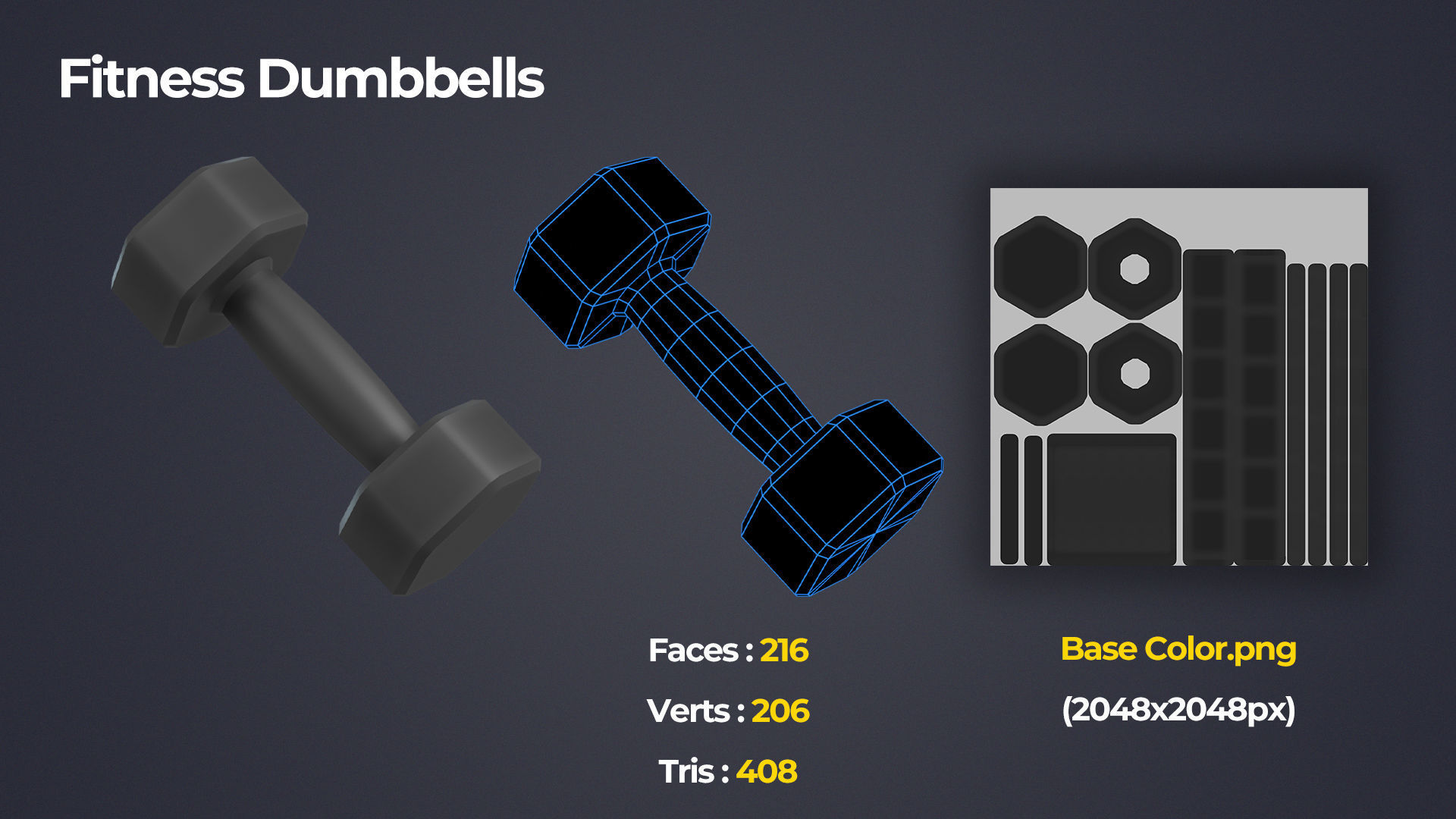 Sports Equipment Pack Low-poly 3D model_12