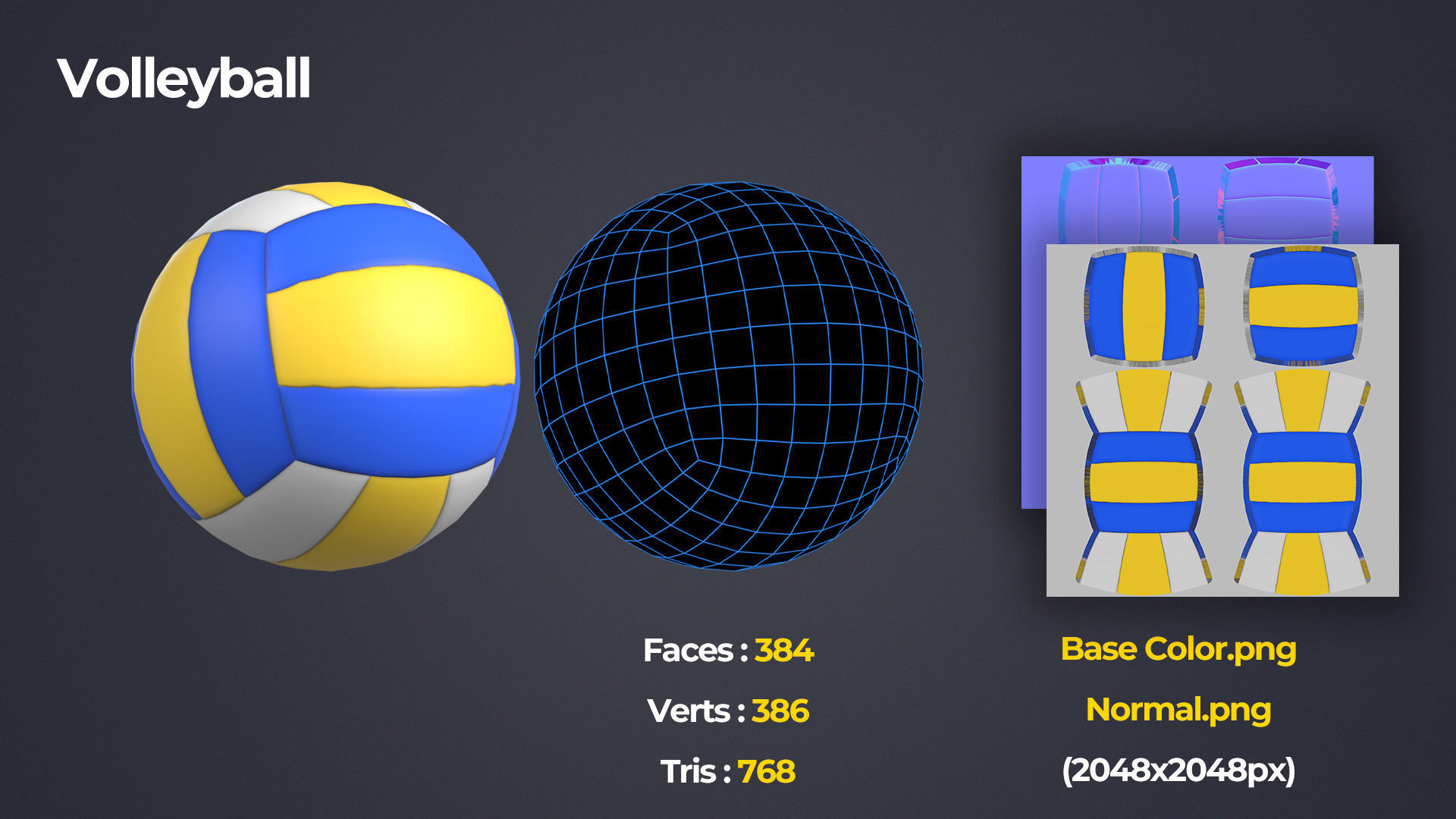 Sports Equipment Pack Low-poly 3D model_23
