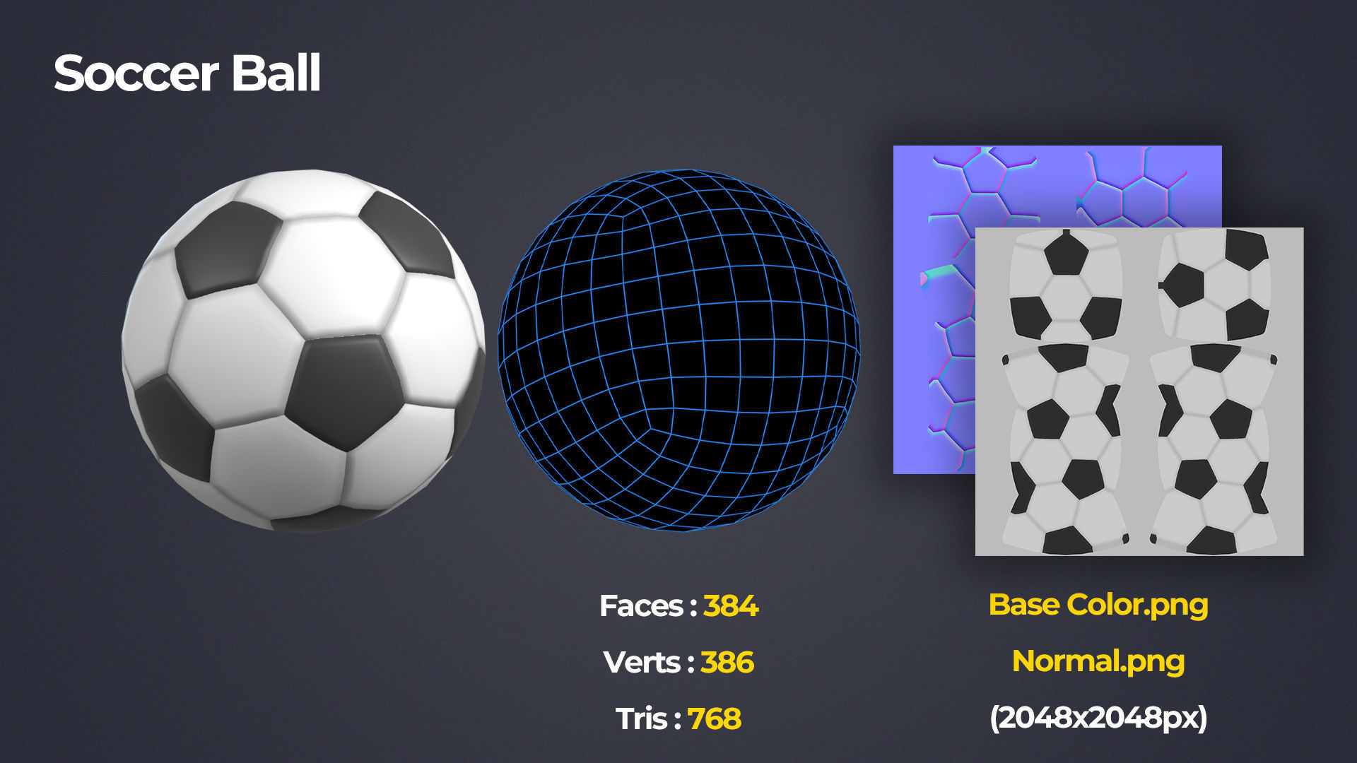 Sports Equipment Pack Low-poly 3D model_17