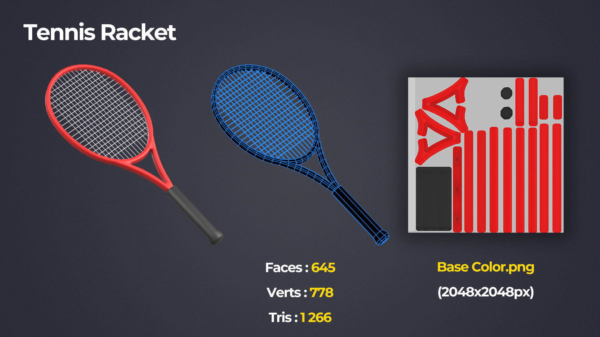 Sports Equipment Pack Low-poly 3D model_20