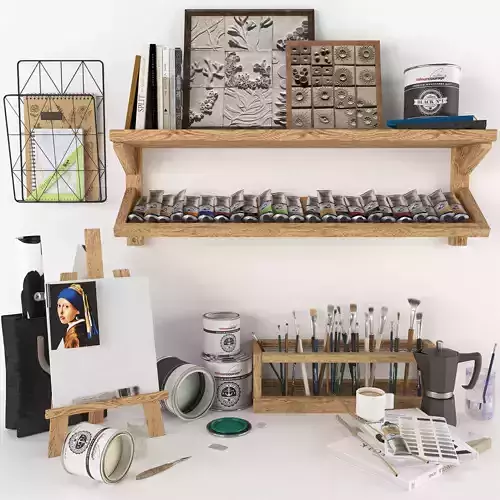 painting set - art workplace