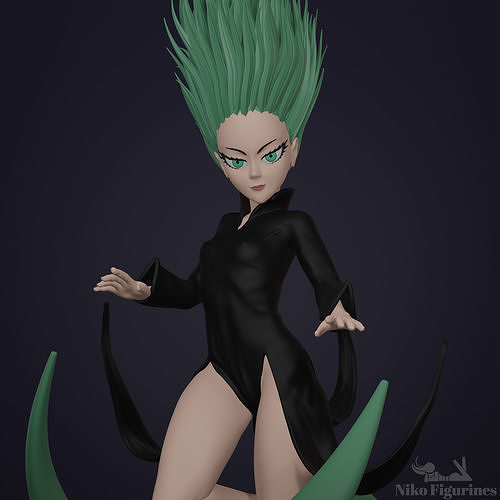 Tatsumaki one punch man 3D print model