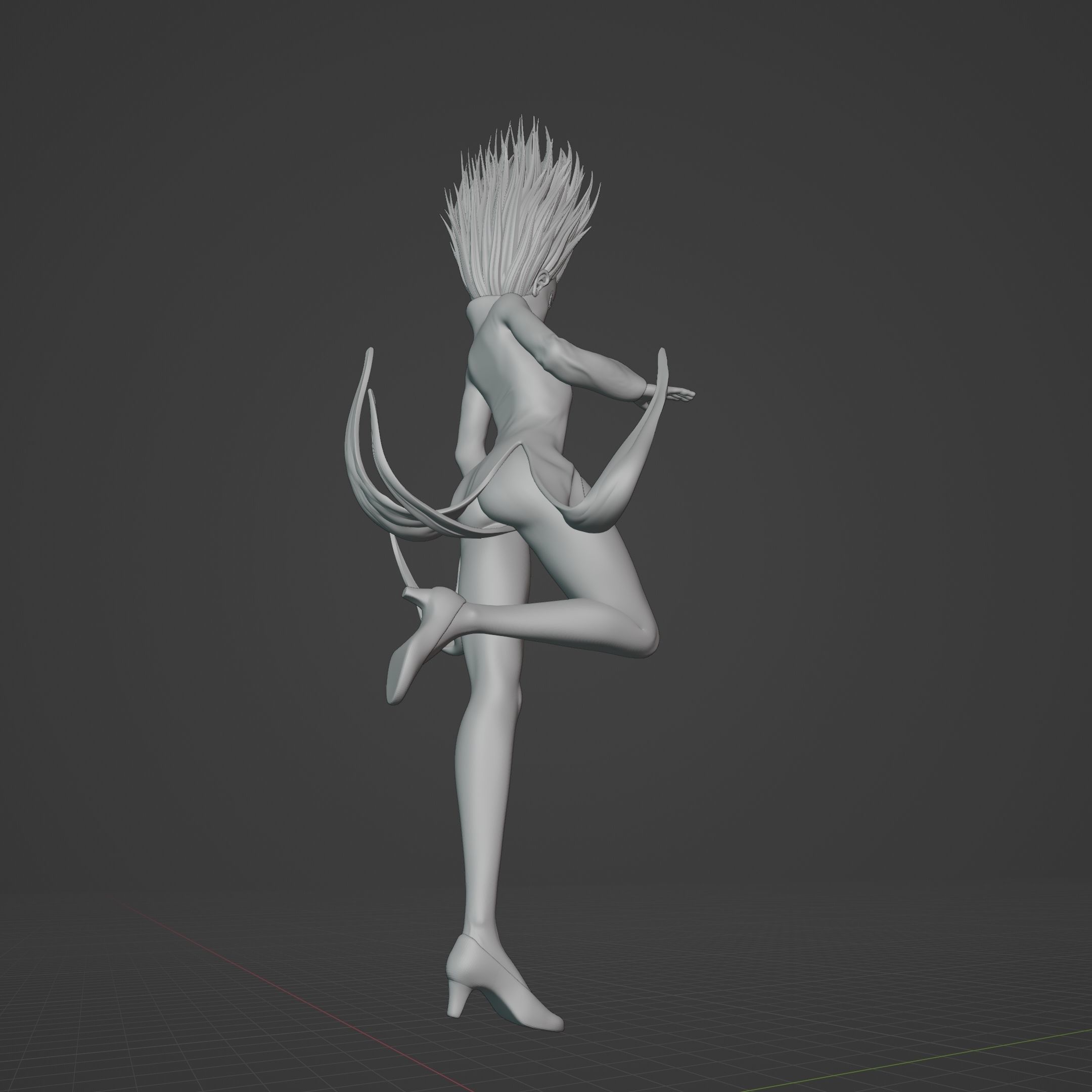 Tatsumaki one punch man 3D print model_7