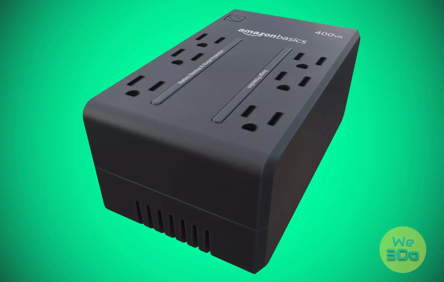 Amazon UPS - Uninterruptible Power Supply Low-poly 3D model