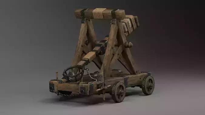 Medieval Catapult 3D model