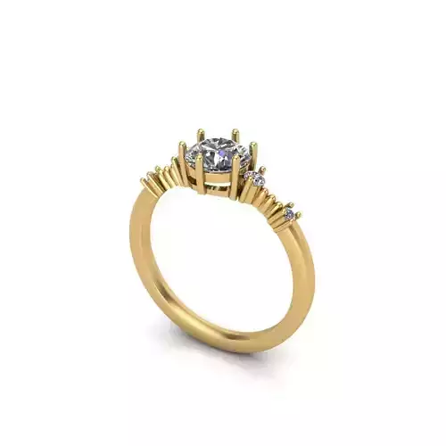Solitaire Wedding Engagement Women Ring