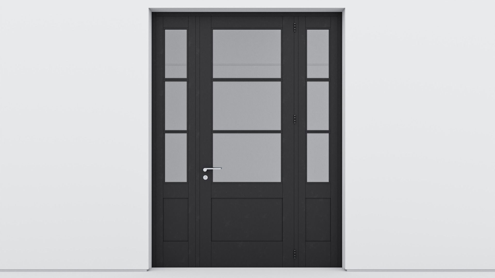 Aluminium door 167 3D model_1