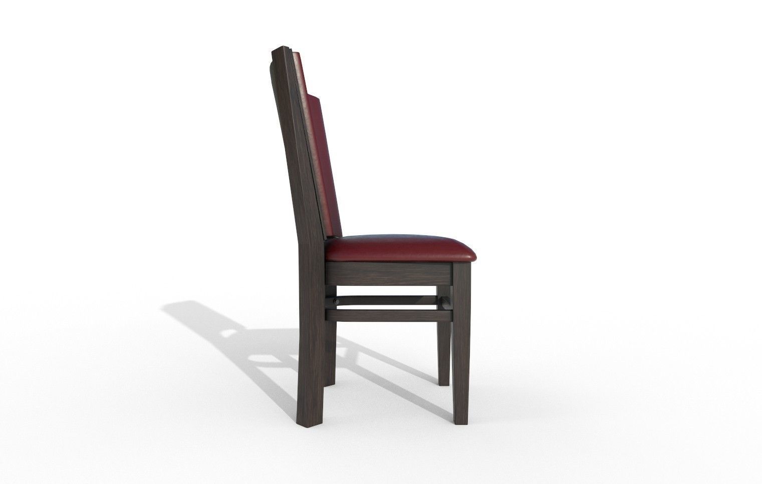 Chair model 2 dining Low-poly 3D model_1
