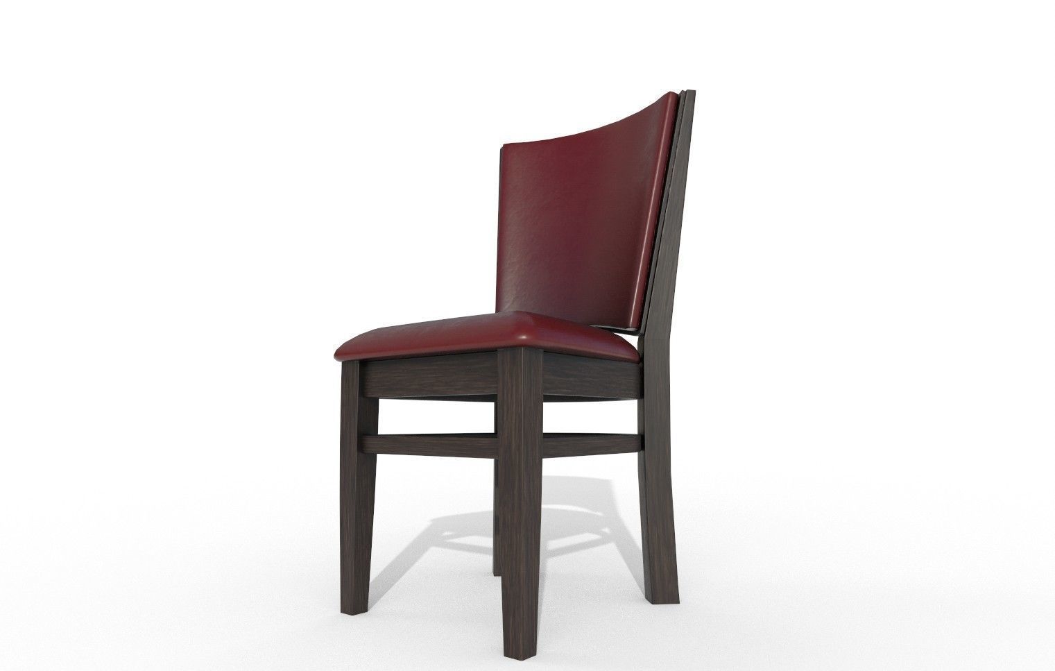 Chair model 2 dining Low-poly 3D model_3