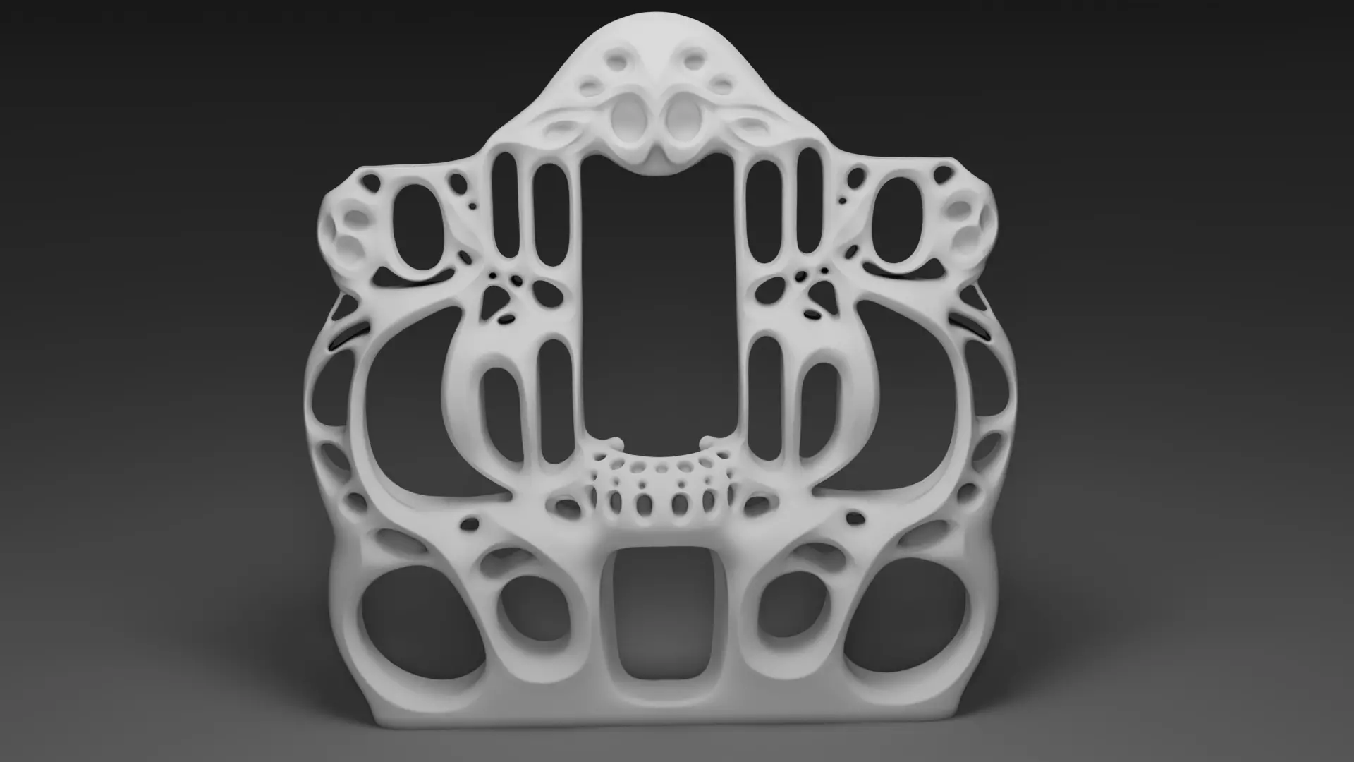 Organic Home shell Exterior Low-poly 3D model