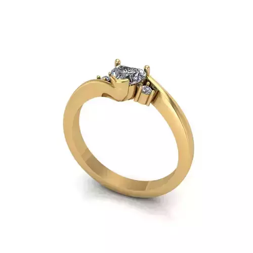 Solitaire Wedding Engagement Women Ring