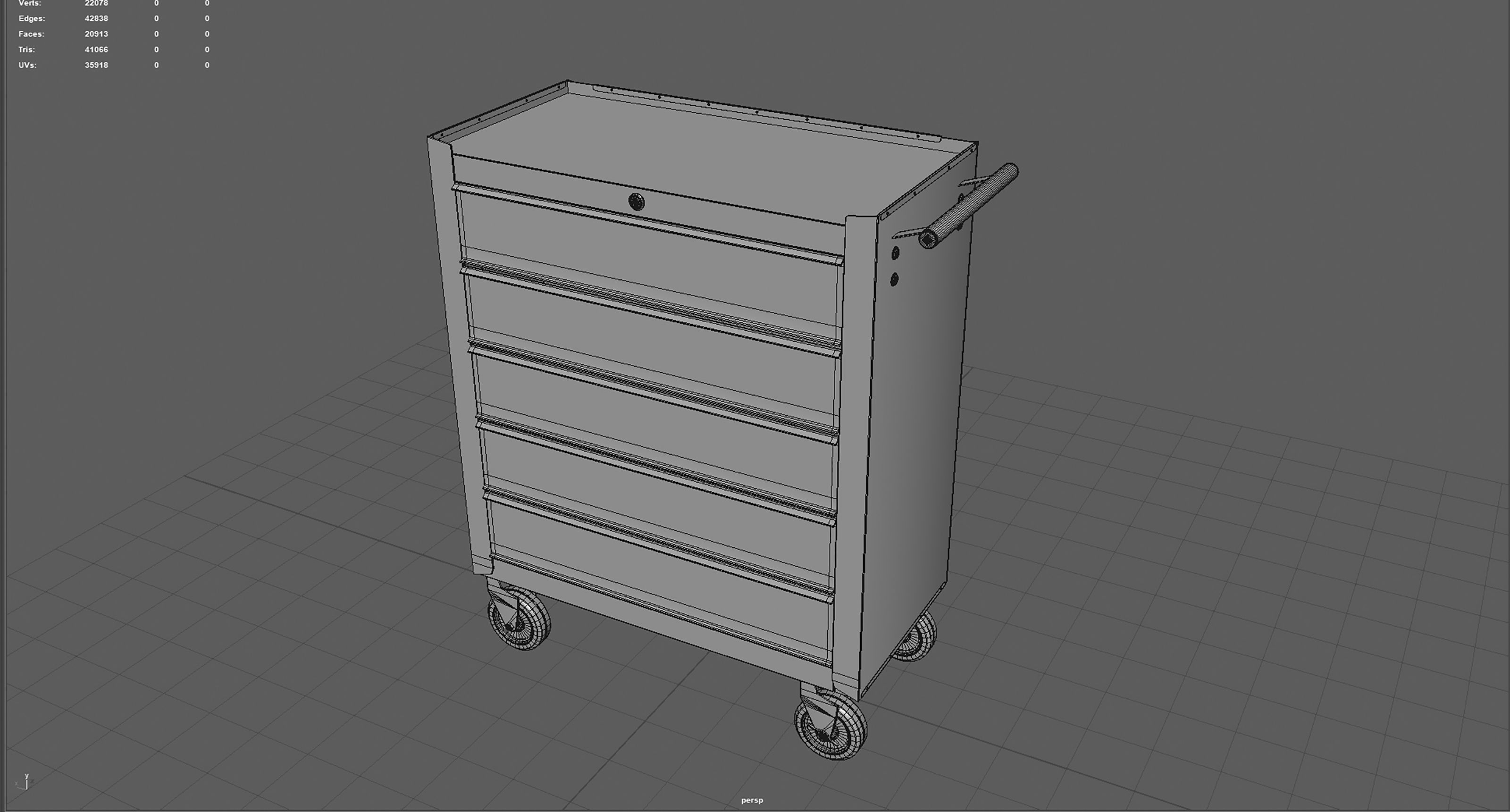 Trolley Toolbox Workshop 3D model_14