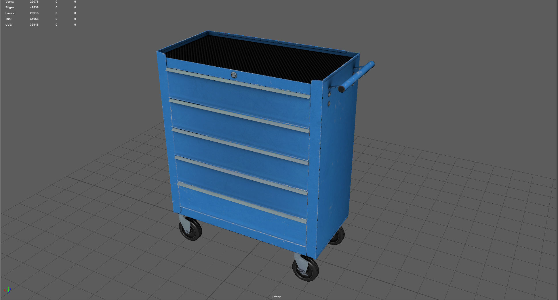Trolley Toolbox Workshop 3D model_4
