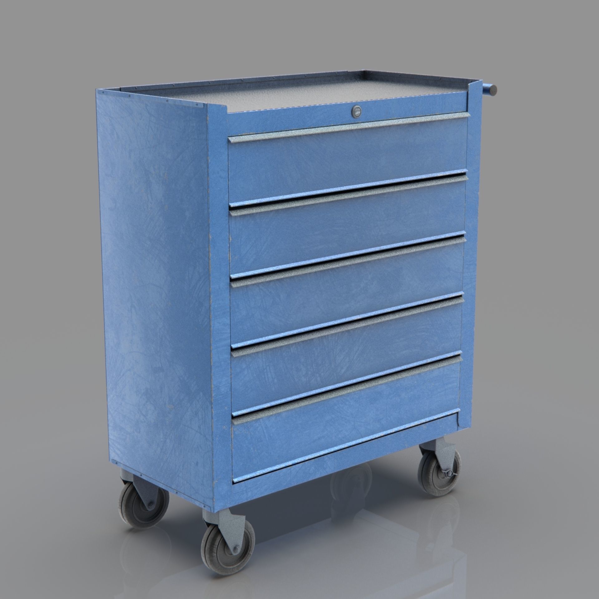 Trolley Toolbox Workshop 3D model_19
