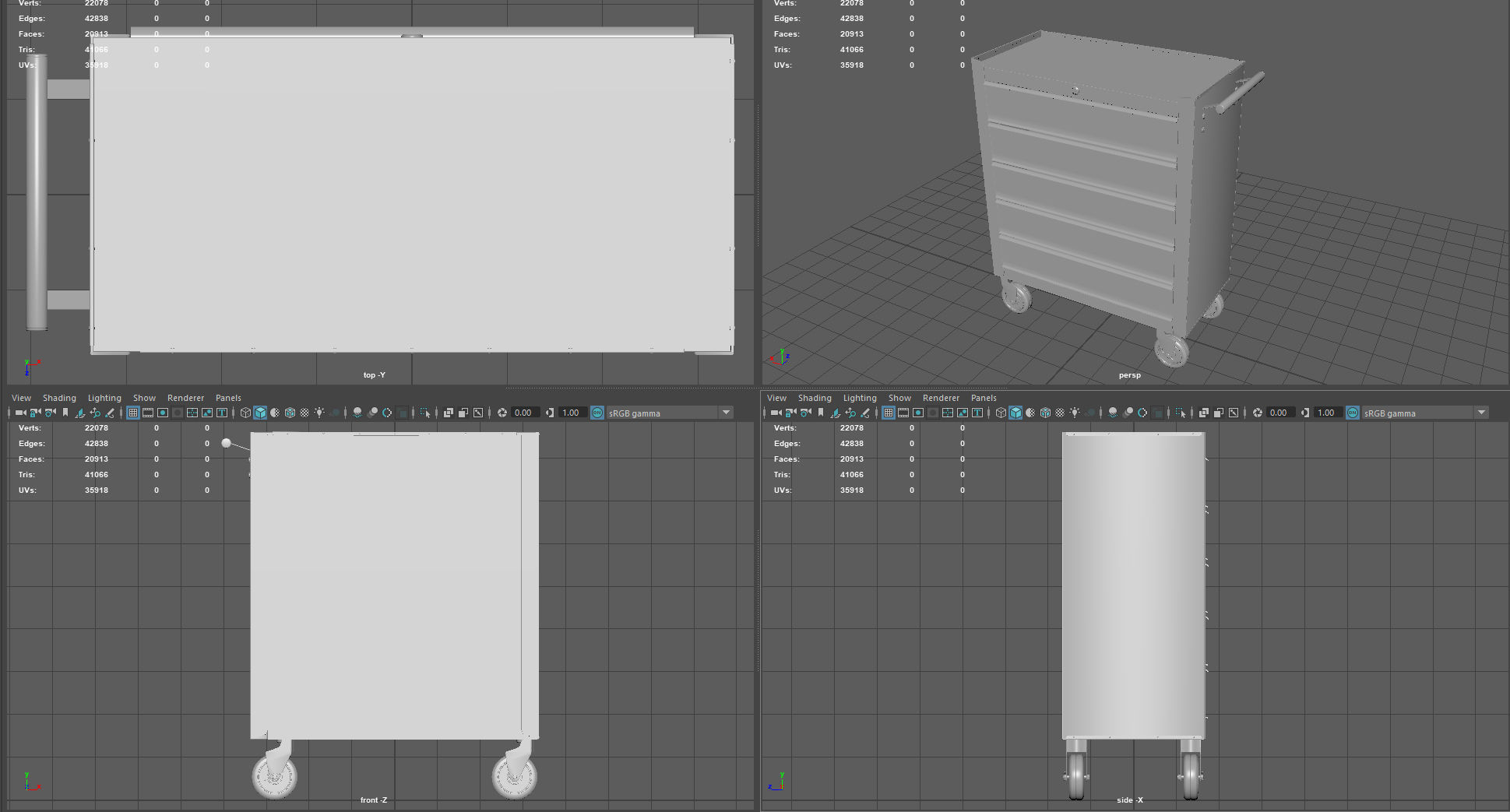 Trolley Toolbox Workshop 3D model_8