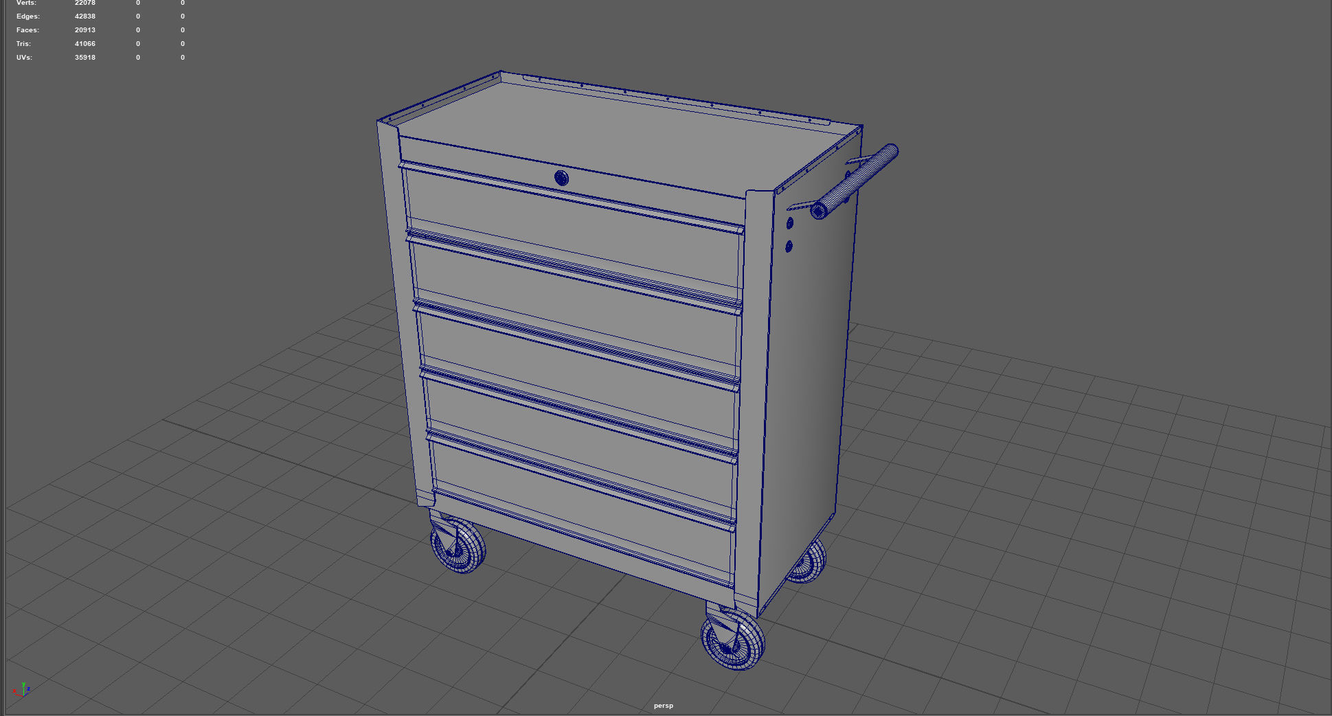 Trolley Toolbox Workshop 3D model_6
