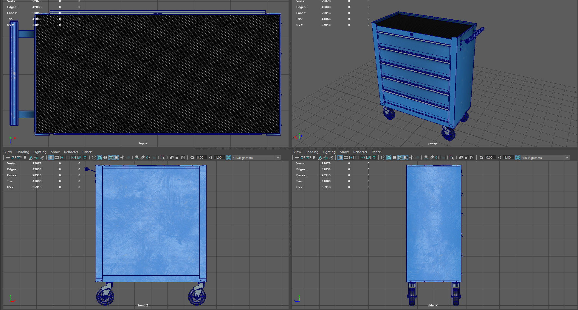 Trolley Toolbox Workshop 3D model_10