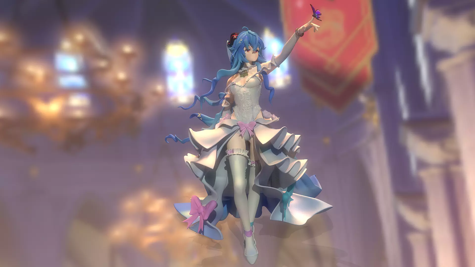 Ganyu Wedding Dress 3D print model