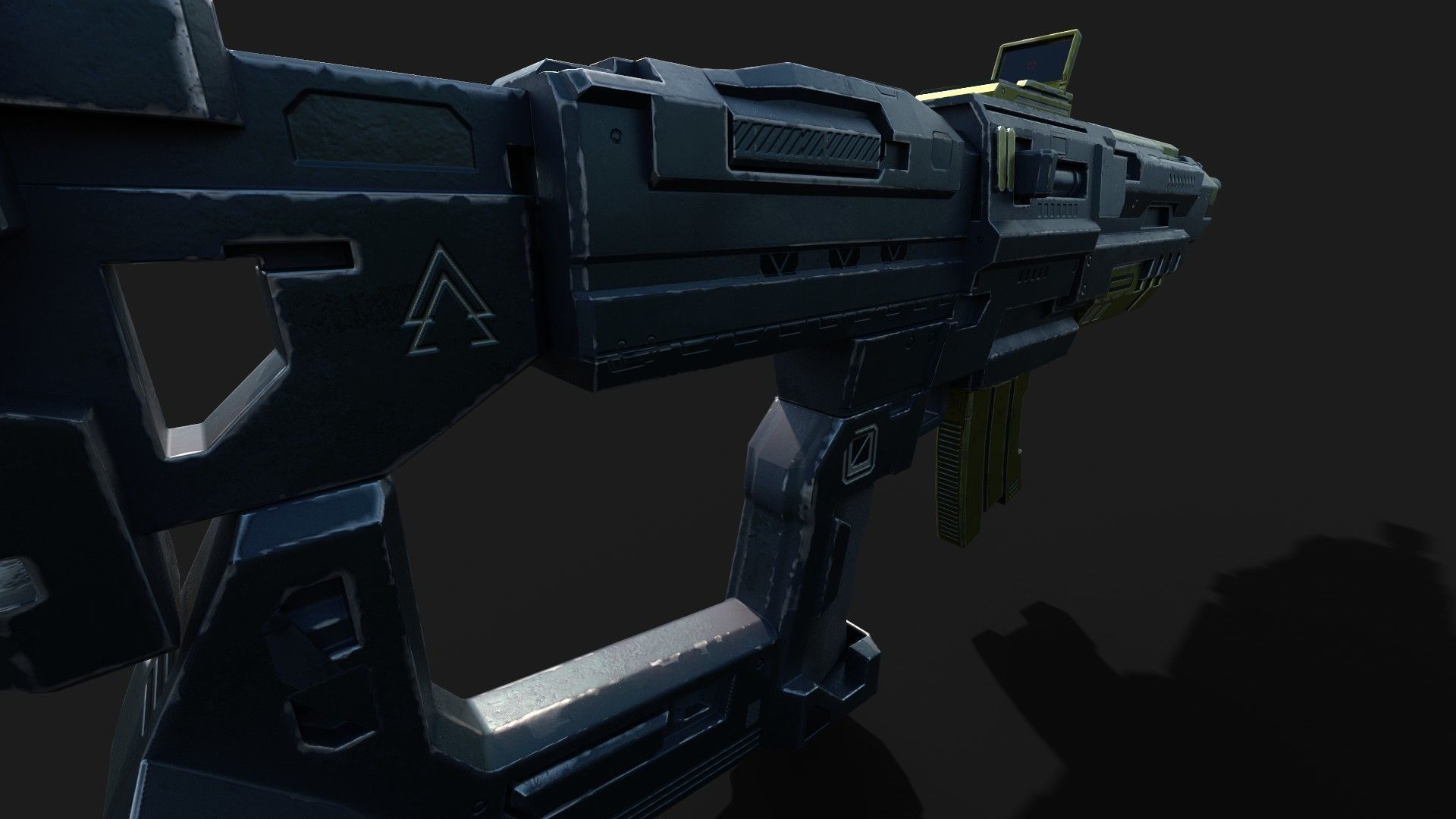 Sci-Fi Rifle - AR MKX IV Low-poly 3D model_4