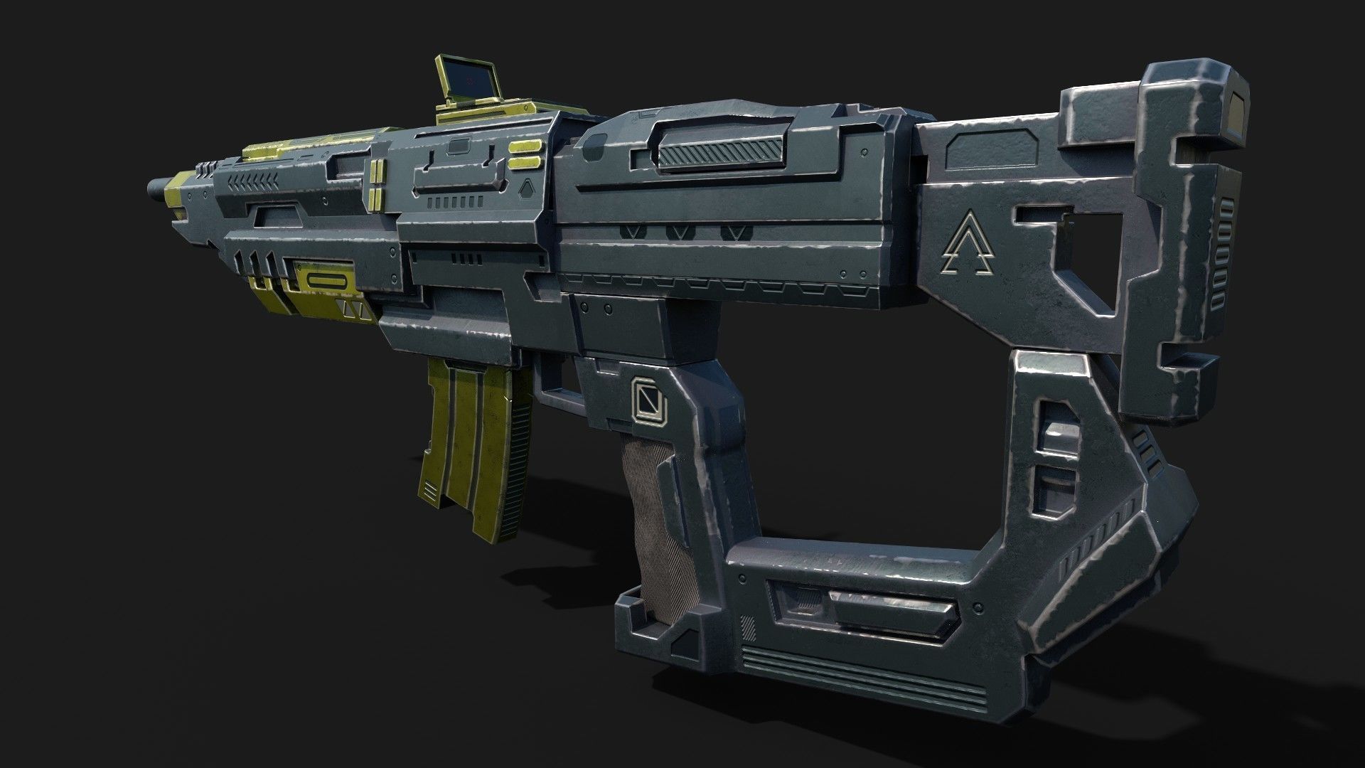 Sci-Fi Rifle - AR MKX IV Low-poly 3D model_2
