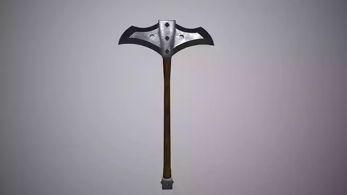Battleaxe Low Poly axe
