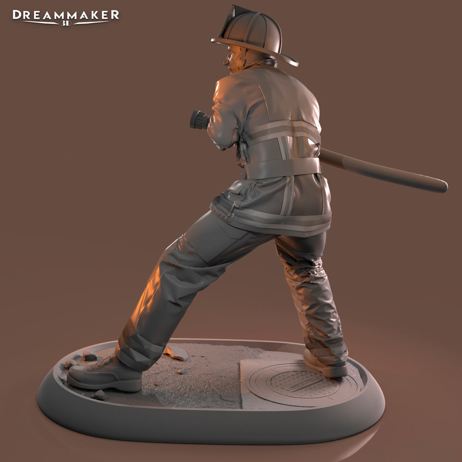 Firefighter in Action 3D print model_16