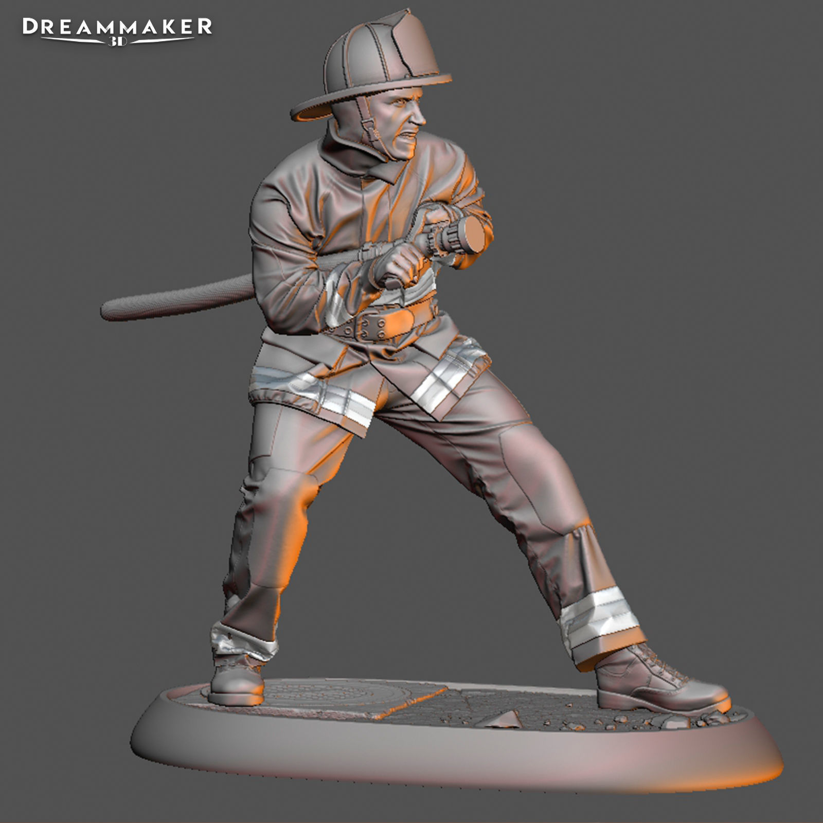 Firefighter in Action 3D print model_28