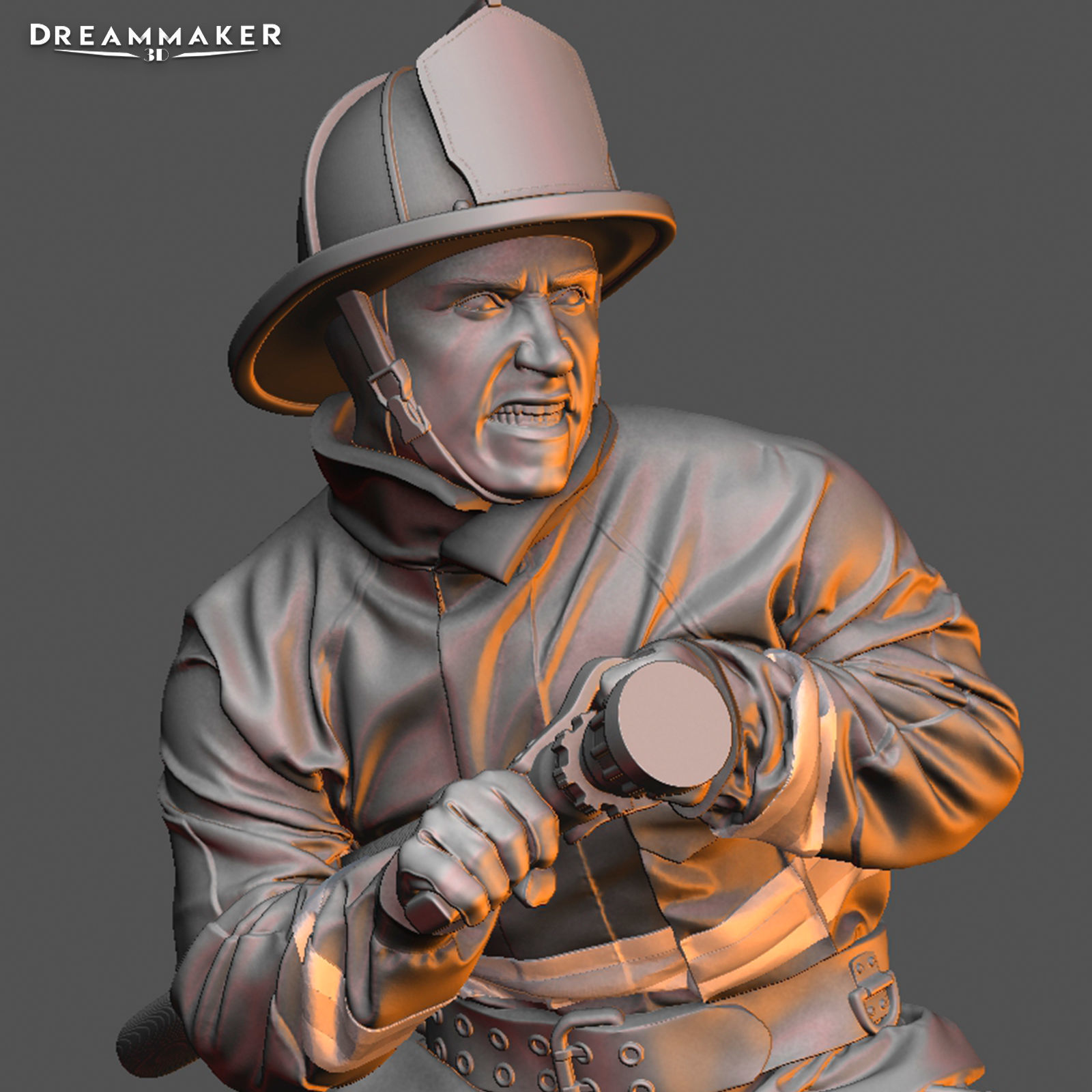 Firefighter in Action 3D print model_23