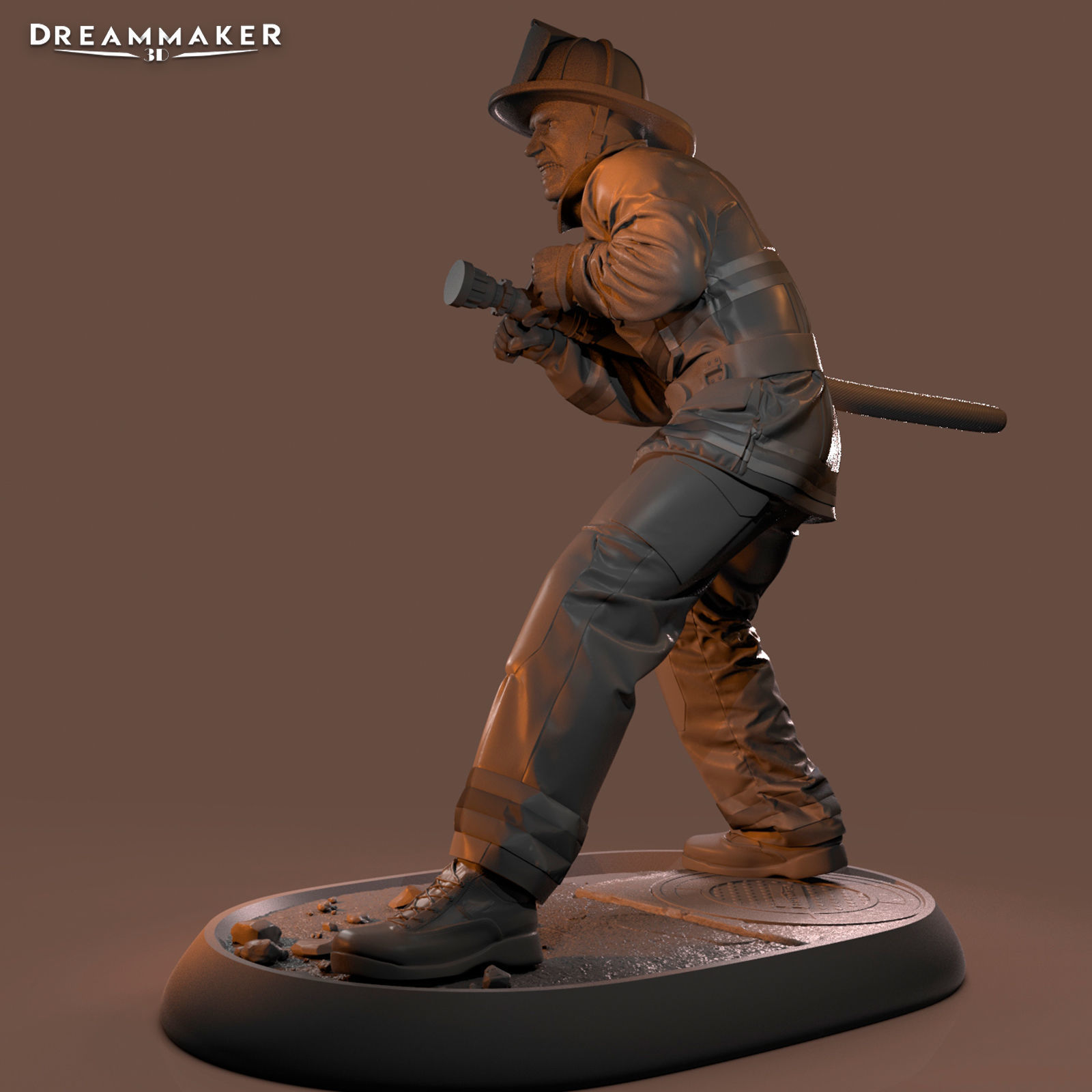 Firefighter in Action 3D print model_18