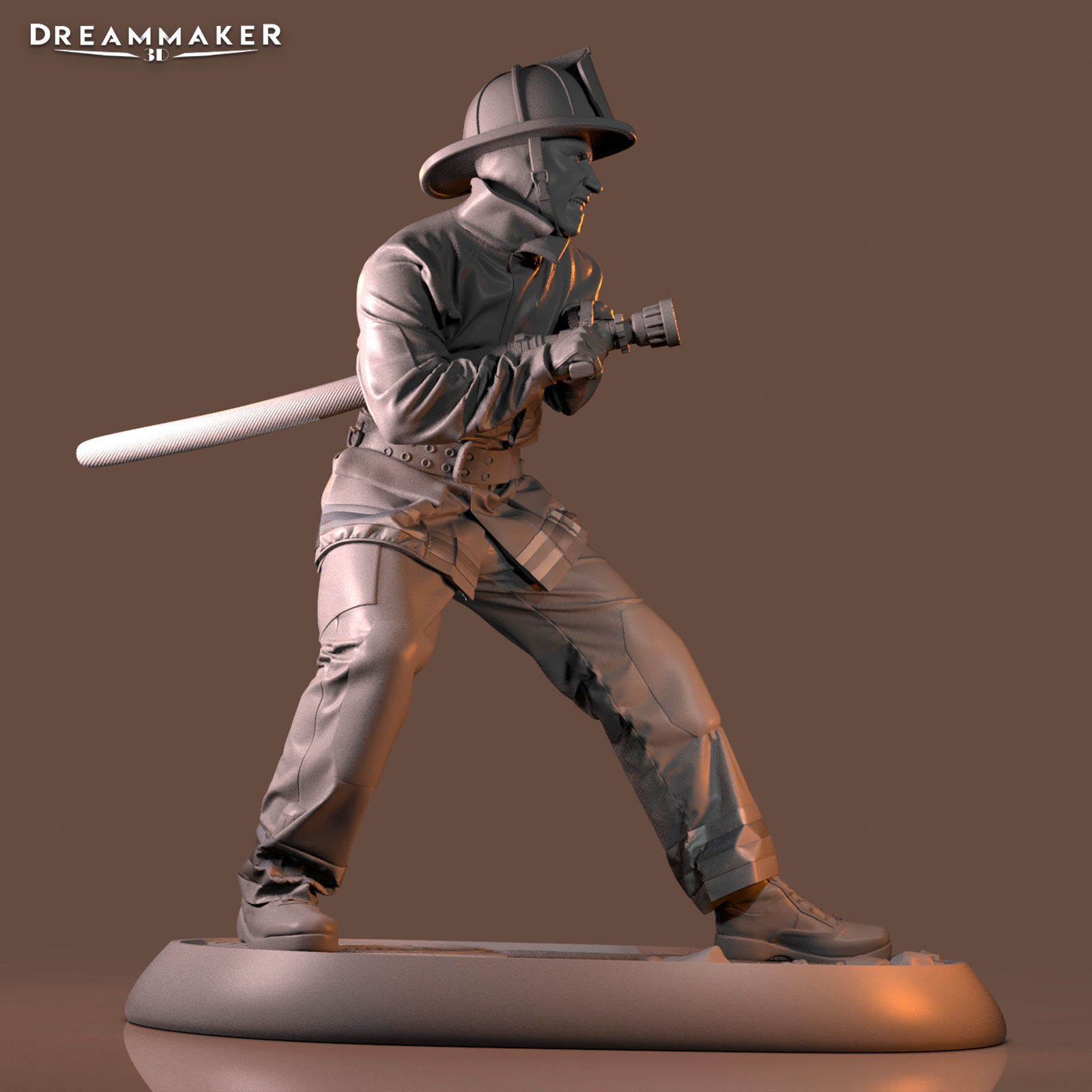 Firefighter in Action 3D print model_21