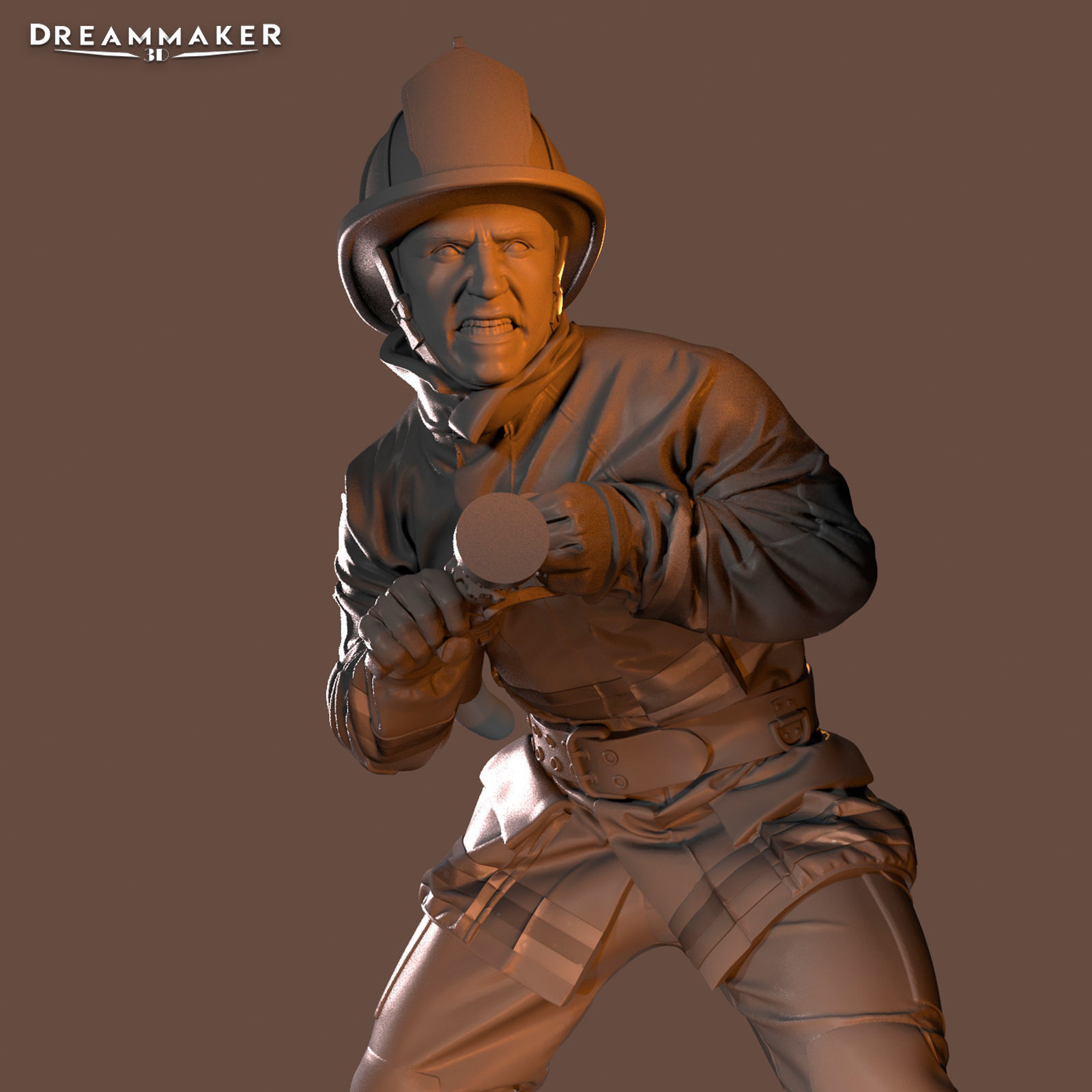 Firefighter in Action 3D print model_4