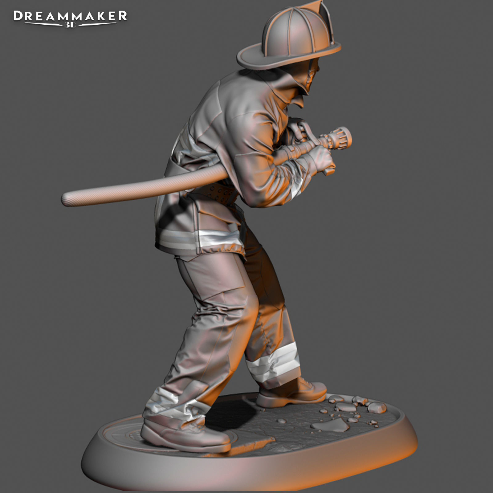 Firefighter in Action 3D print model_24