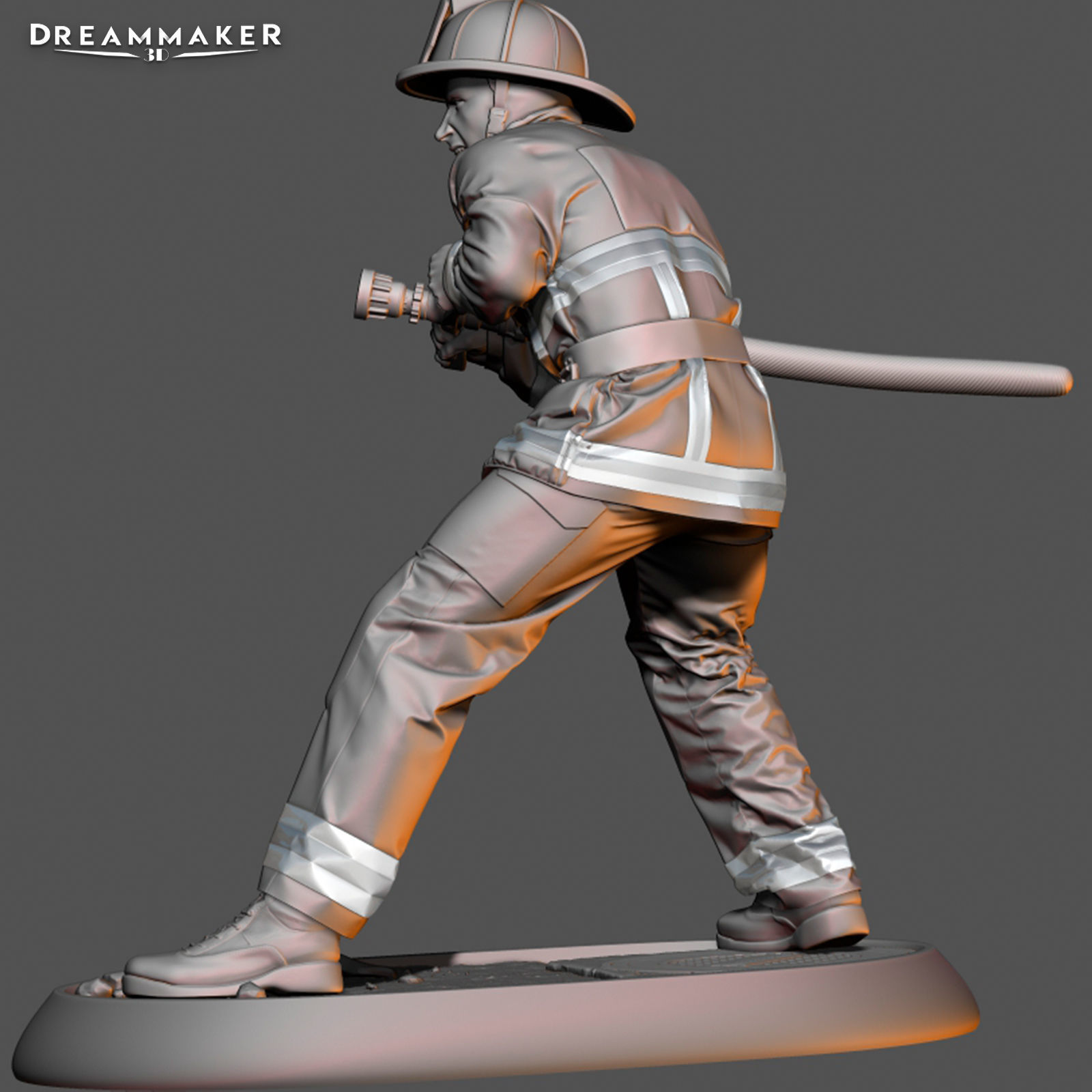 Firefighter in Action 3D print model_26