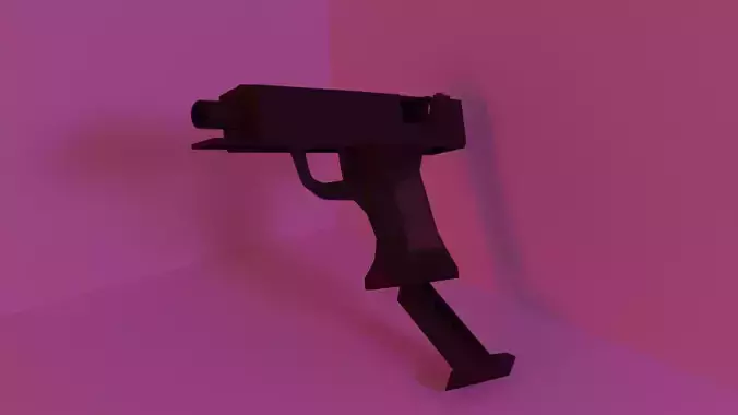 Pistol like a alyx from Half Life  Low-poly 3D model