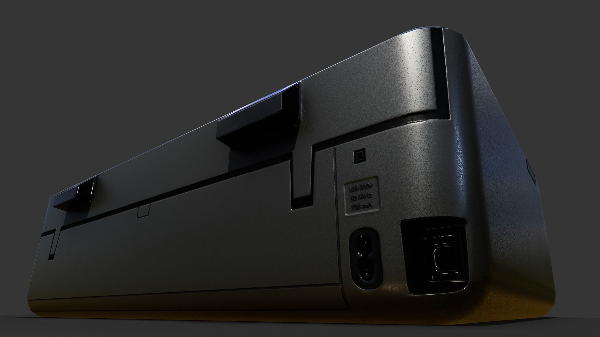 Printer V01 - Low Poly Low-poly 3D model_5