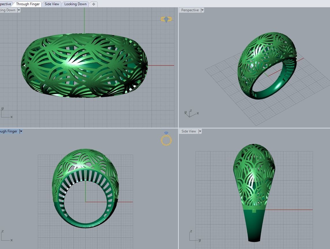 jewelry ring 3D print model_6