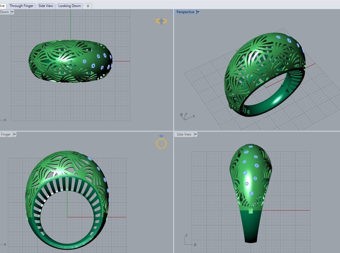 jewelry ring 3D print model_6