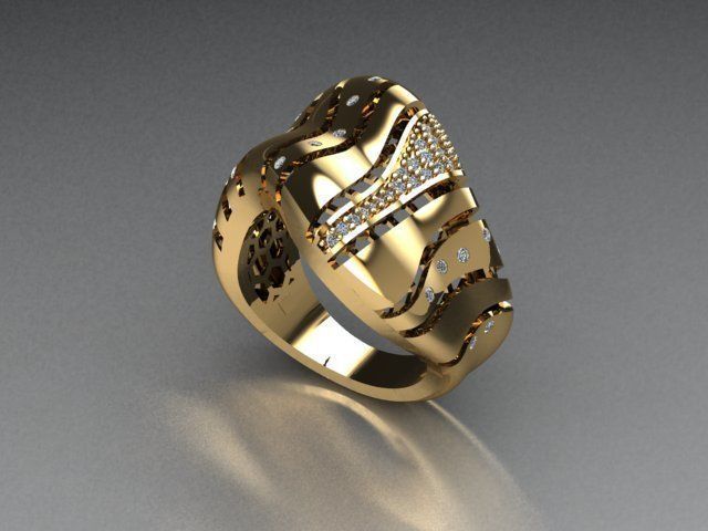 jewelry ring 3D print model_2