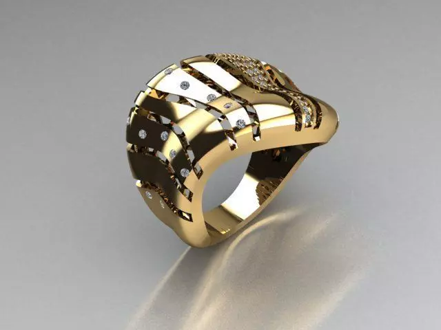 jewelry ring 3D print model_0