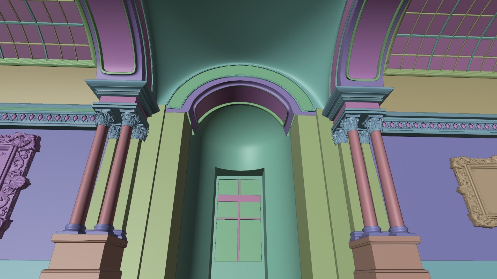 Louvre Art Gallery 3D model_5