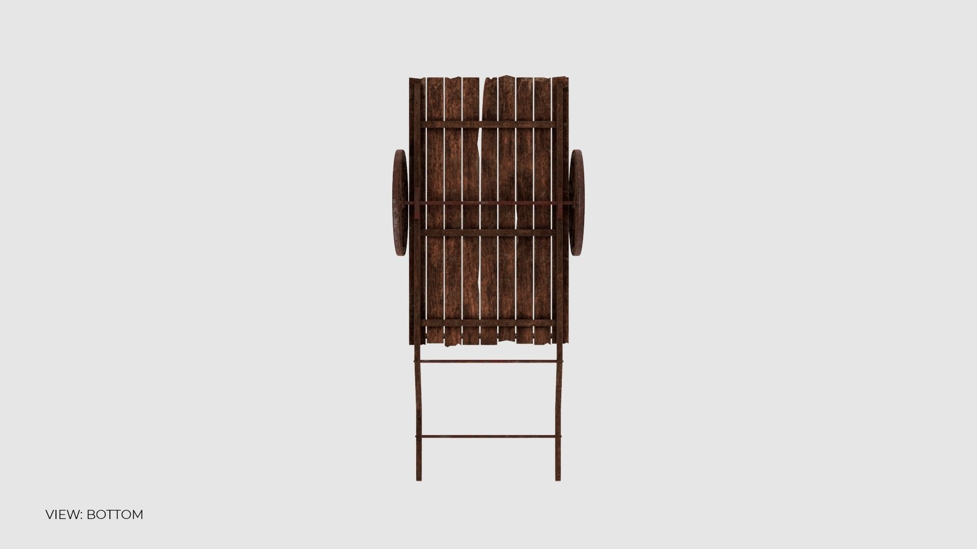 3D model Wooden Cart 3D model_7