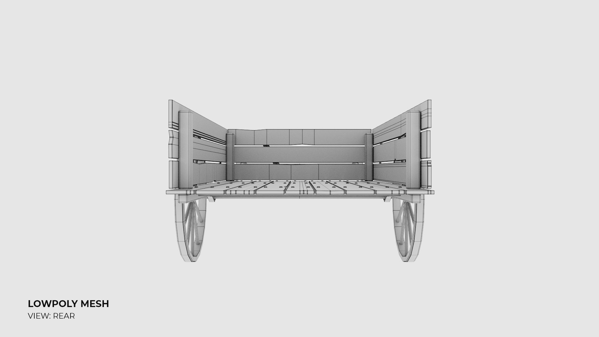 3D model Wooden Cart 3D model_21