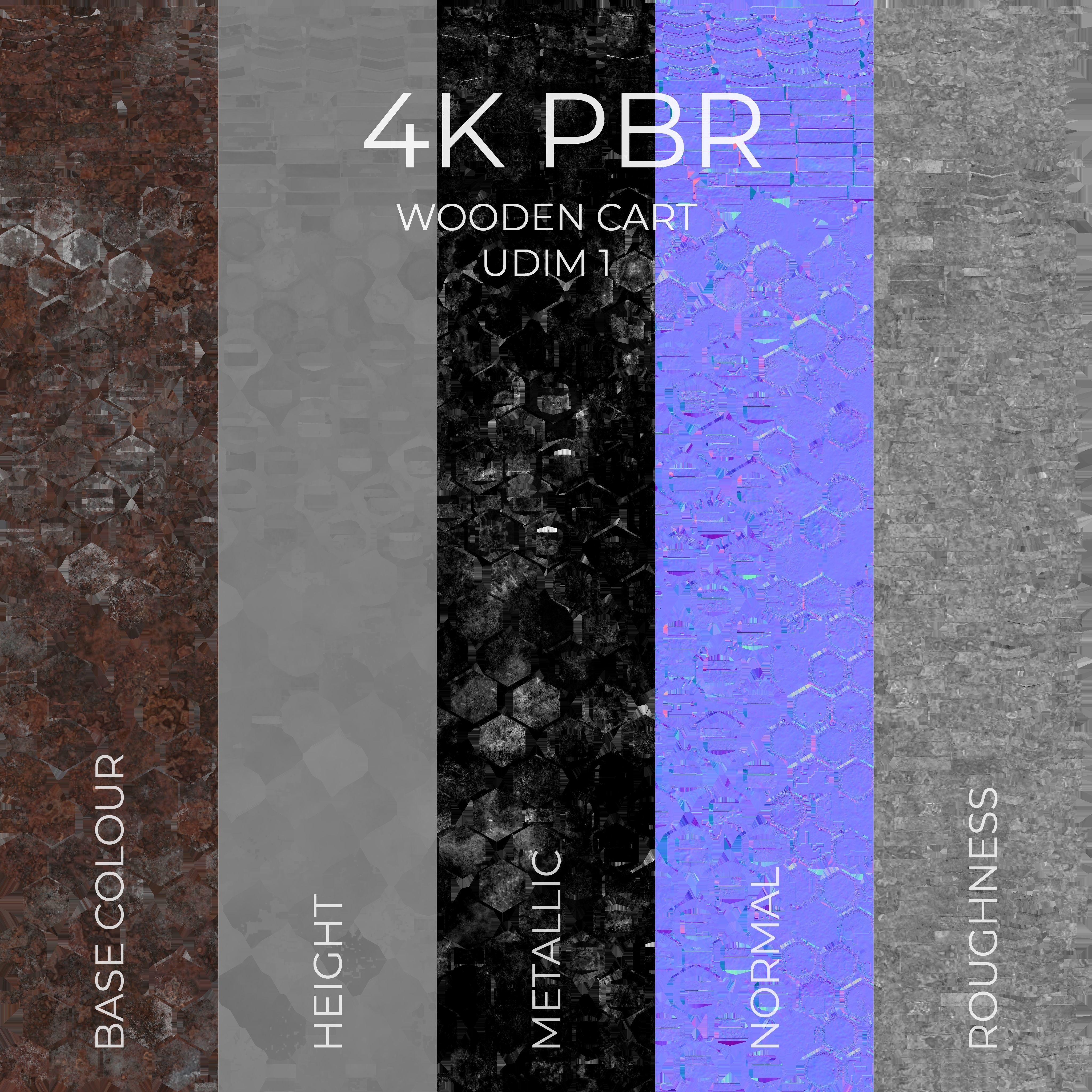 3D model Wooden Cart 3D model_26