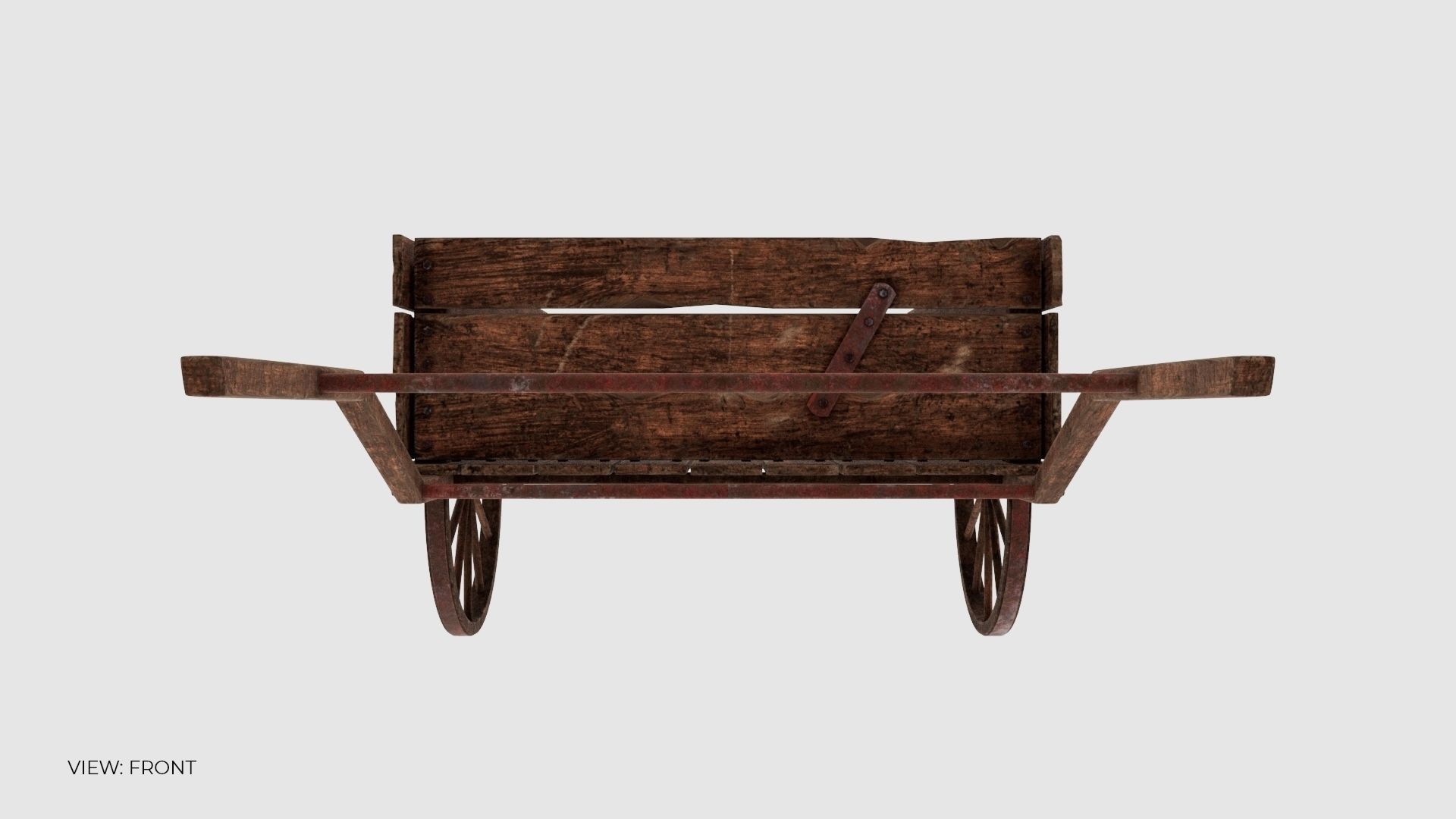 3D model Wooden Cart 3D model_4
