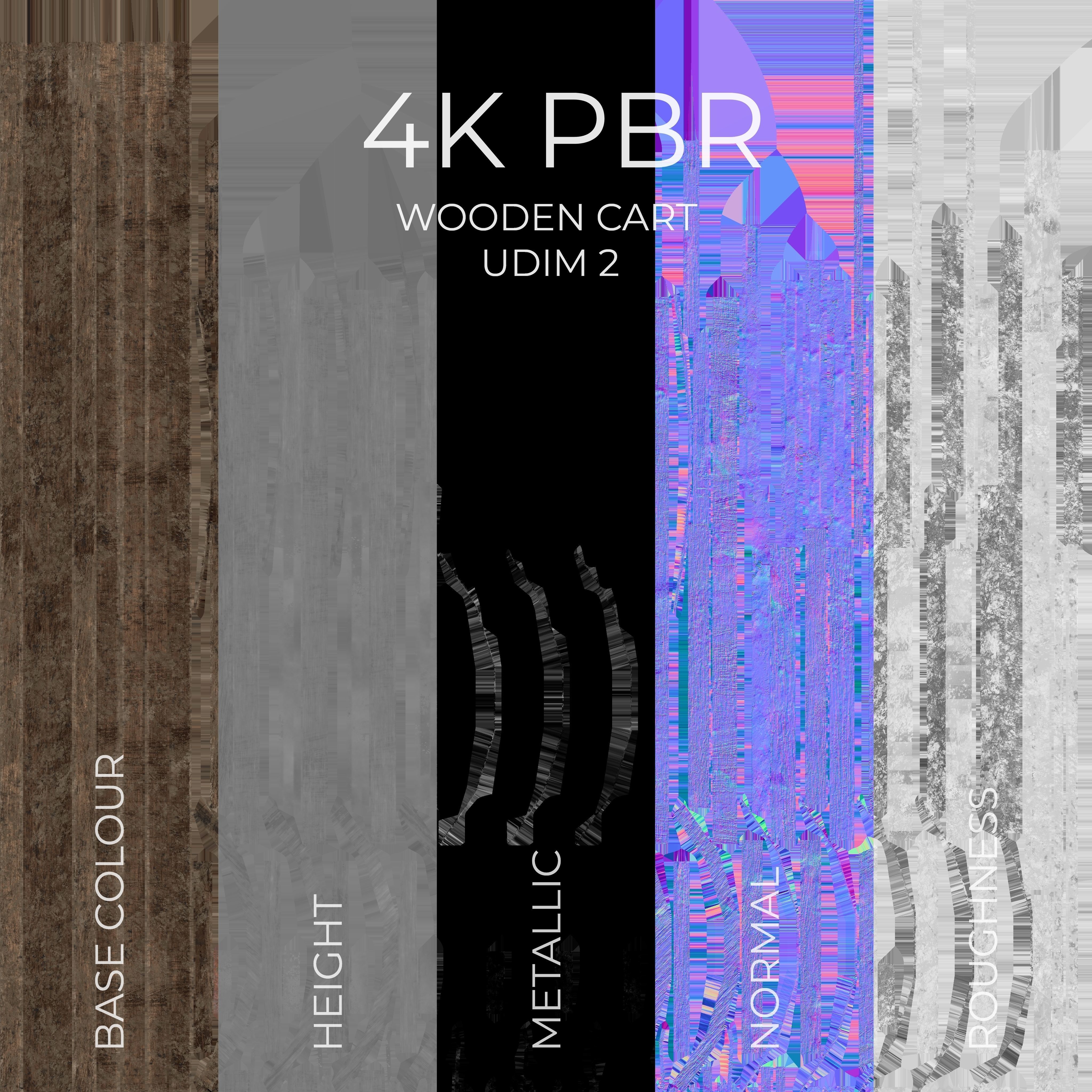 3D model Wooden Cart 3D model_27