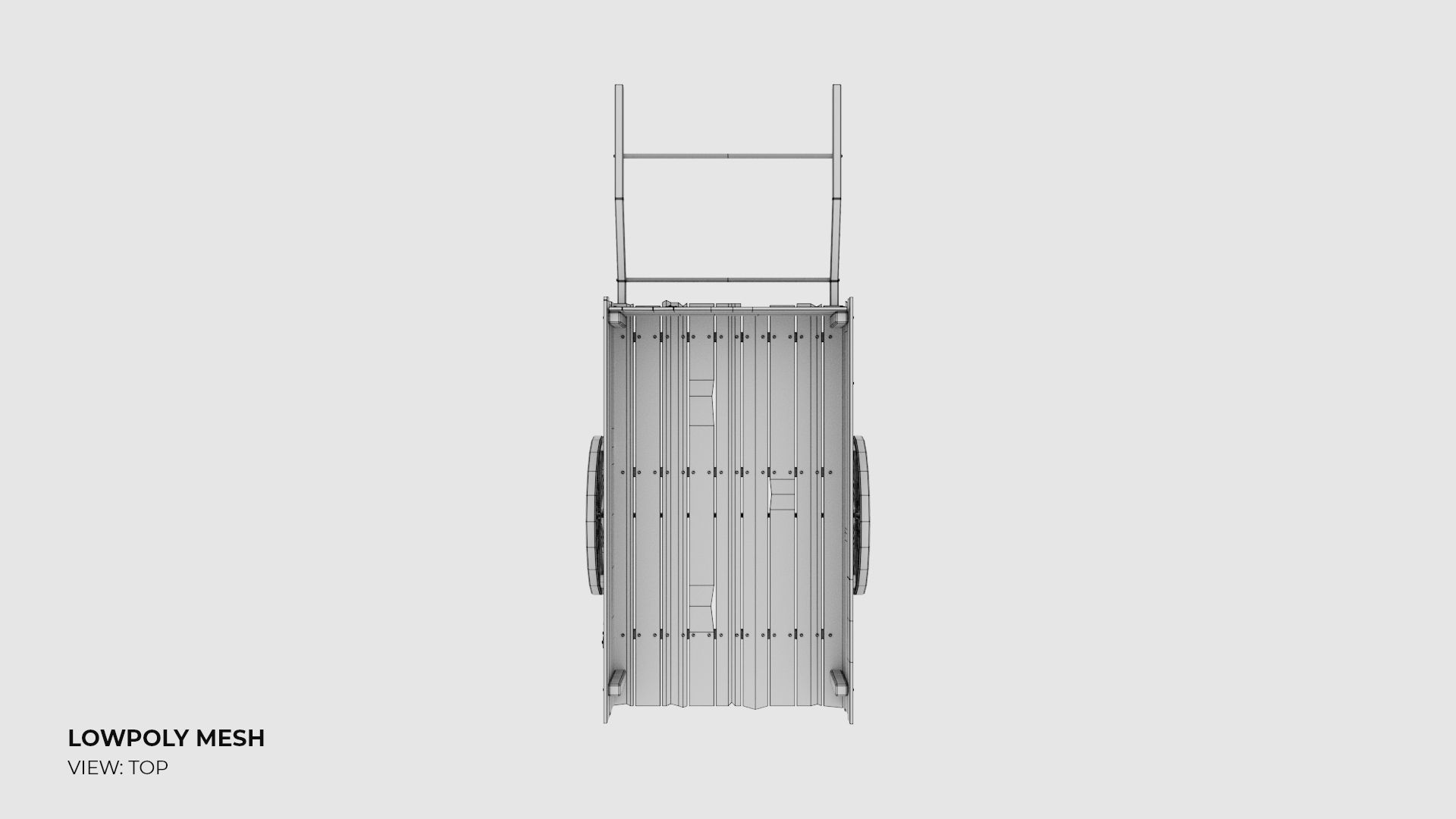 3D model Wooden Cart 3D model_22